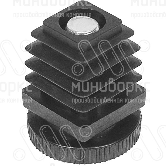 Комплекты квадратных заглушек с опорами 25x25 – 25-25M10.D32x45 | картинка 2