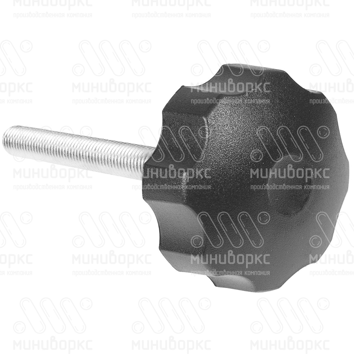 Фиксатор пластиковый с рукояткой m10x115 60 – Ф60М10-115ЧН | картинка 3