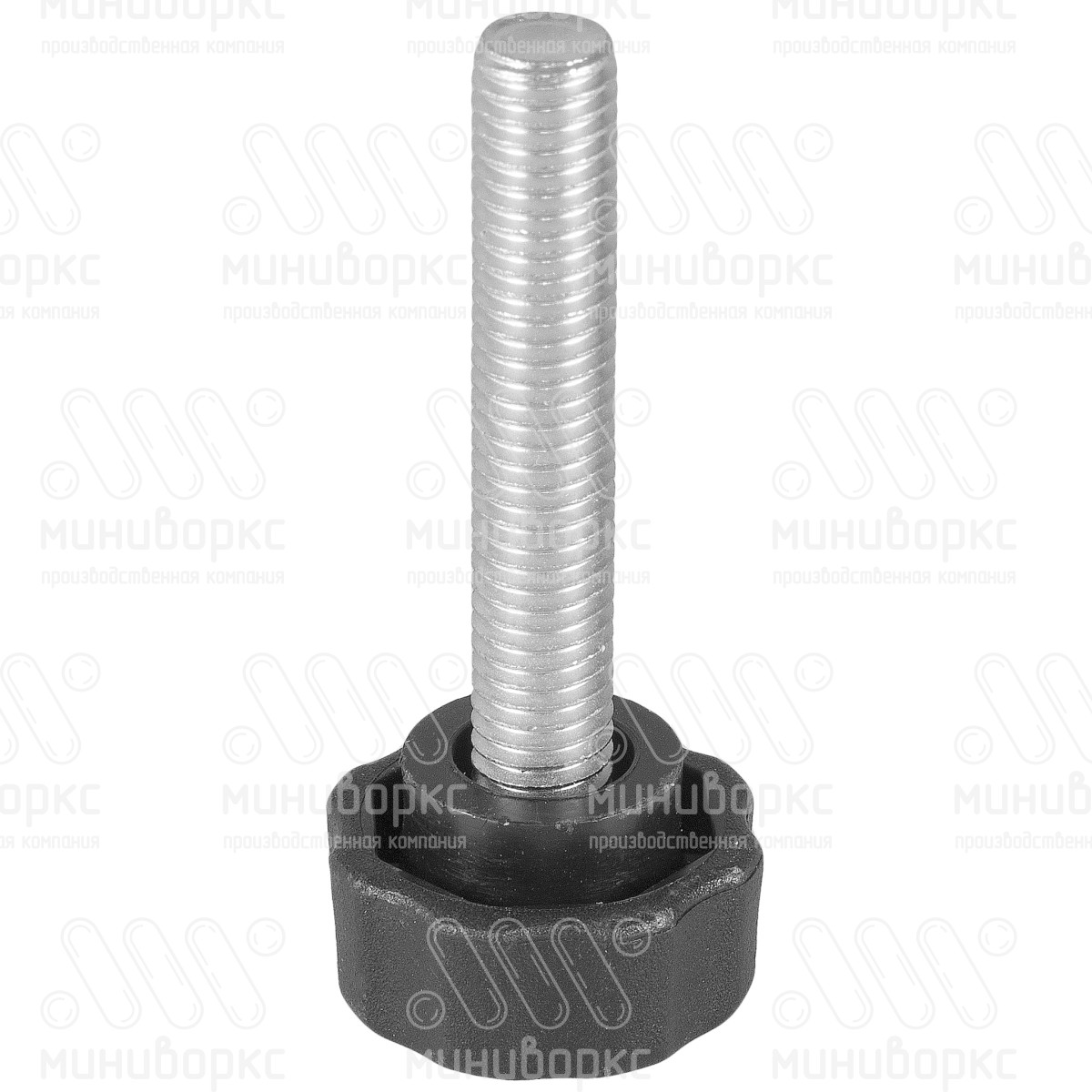 Фиксатор пластиковый с рукояткой m8x60 25 – Ф25М8-60ЧС | картинка 1