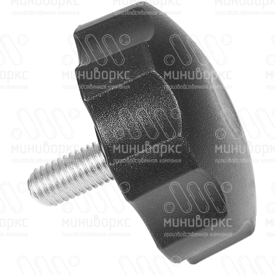 Фиксатор пластиковый с рукояткой m10x30 60 – Ф60М10-30ЧН | картинка 2