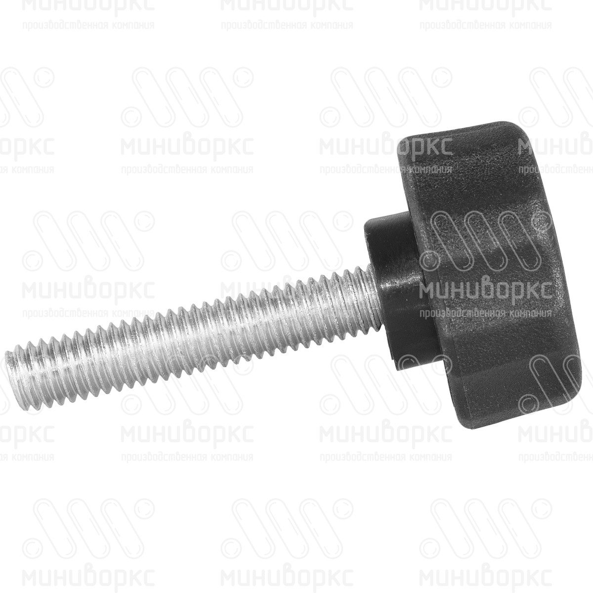 Фиксатор пластиковый с рукояткой m6x80 25 – Ф25М6-80ЧС | картинка 2