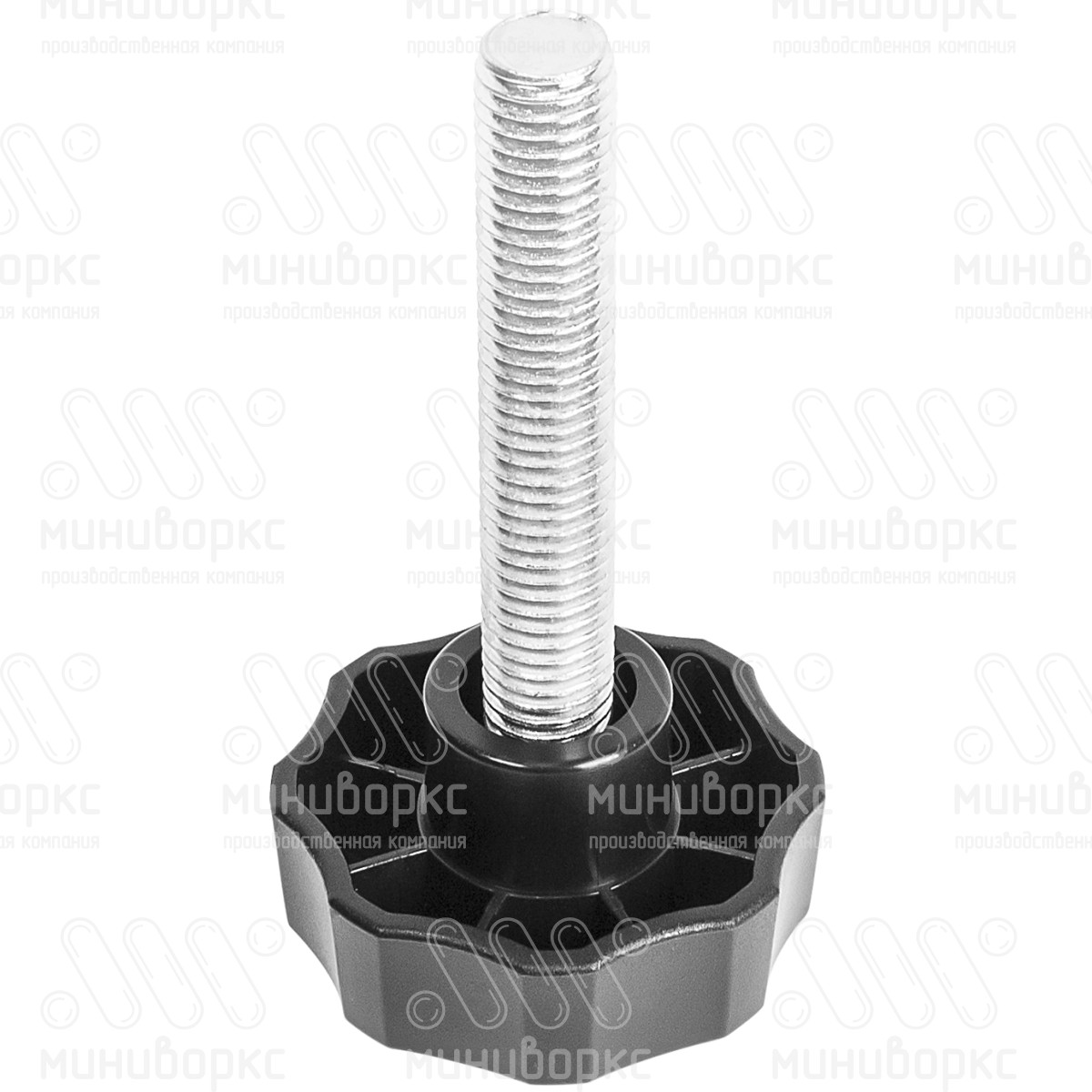 Фиксатор пластиковый с рукояткой m12x100 50 – Ф50М12-100ЧС | картинка 1