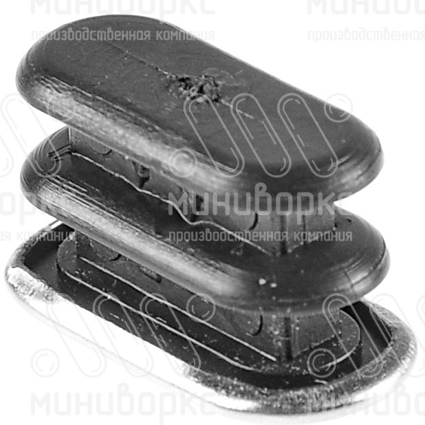 Заглушки для овальной труб 20x10 – 110516852C | картинка 3