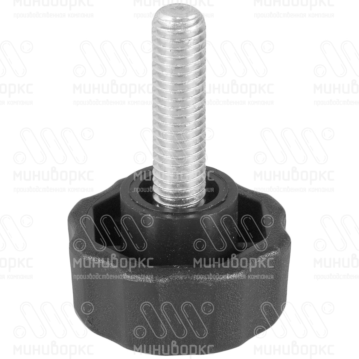 Фиксатор пластиковый с рукояткой m5x10 25 – Ф25М5-10ЧС | картинка 1