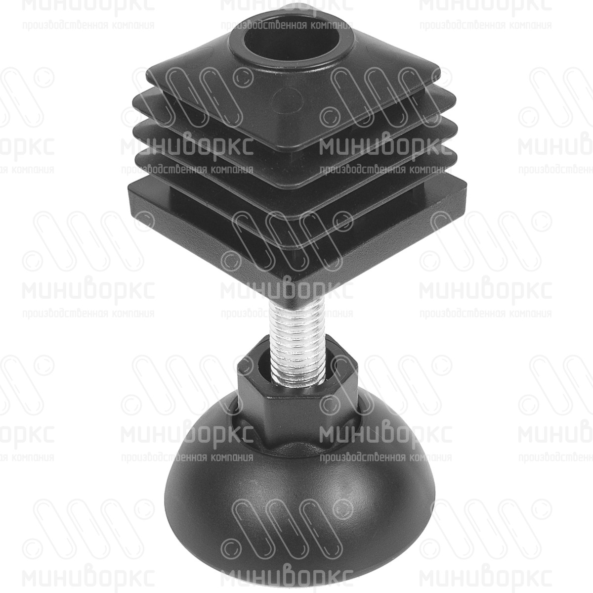 Комплекты квадратных заглушек с опорами 40x40 – 40-40M10.D50x75 | картинка 1