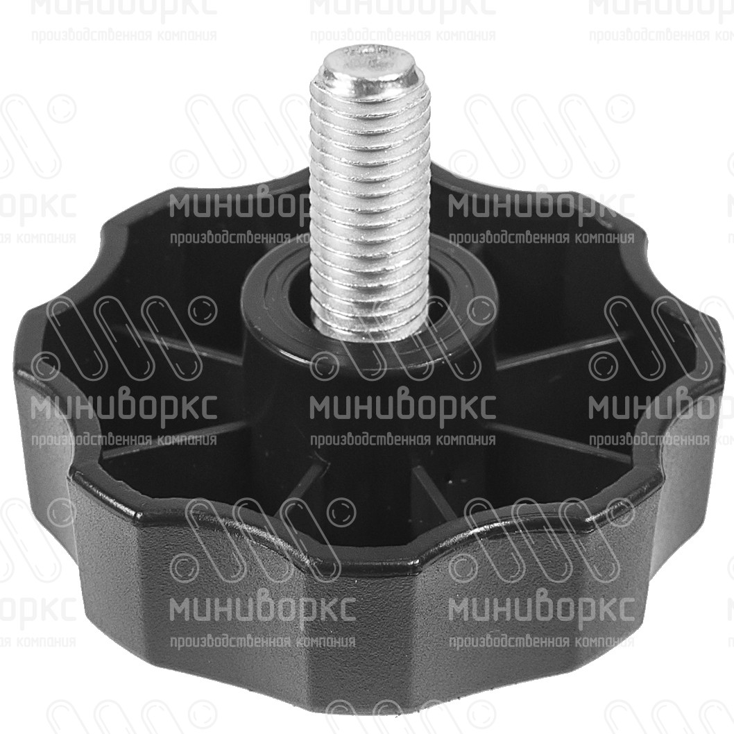 Фиксатор пластиковый с рукояткой m10x30 60 – Ф60М10-30ЧН | картинка 1