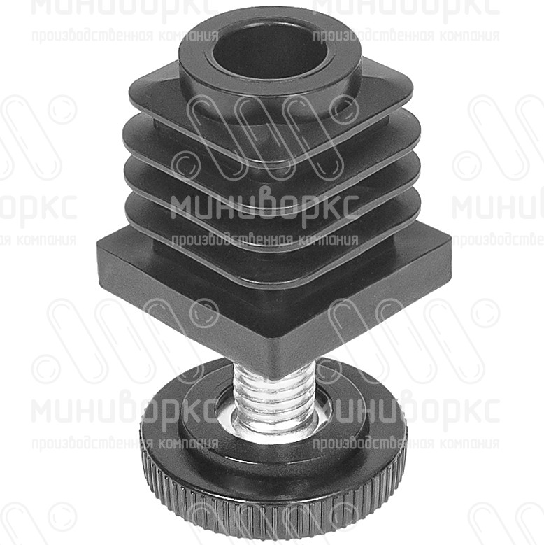 Комплекты квадратных заглушек с опорами 30x30 – 30-30M10.D32x50 | картинка 1