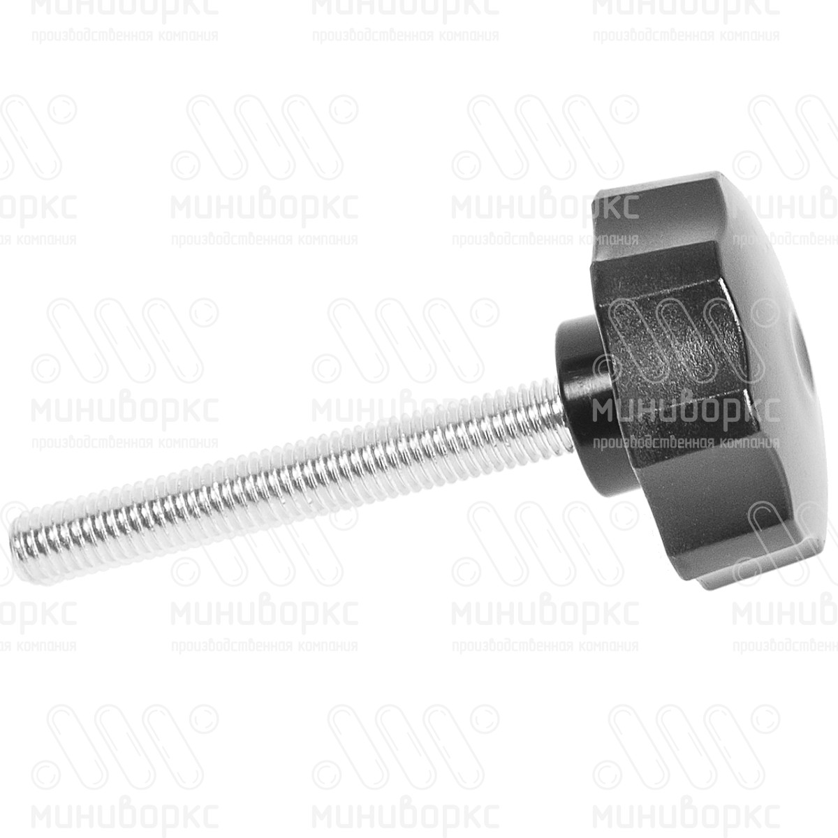 Фиксатор пластиковый с рукояткой m10x80 50 – Ф50М10-80ЧС | картинка 2