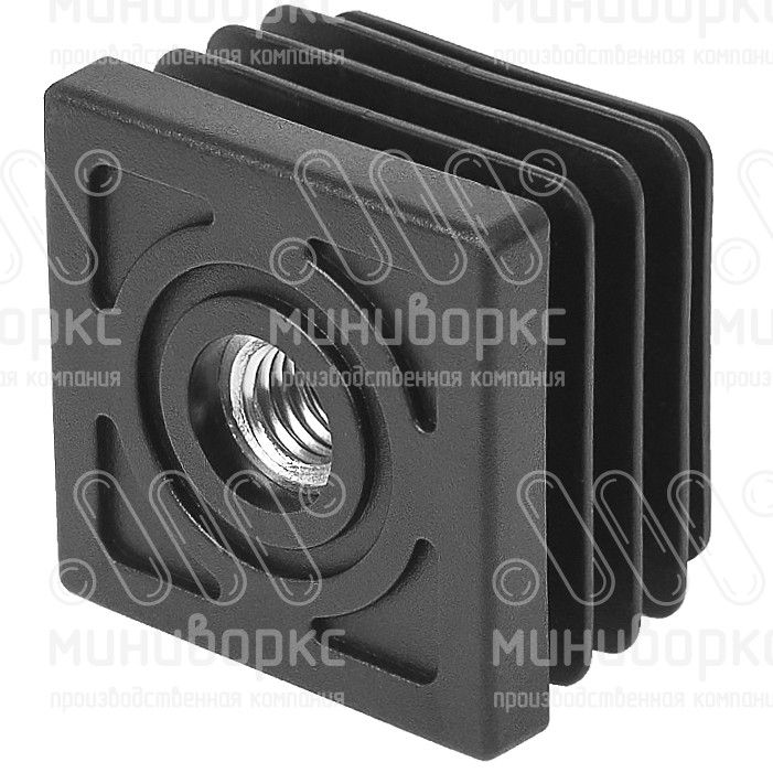 Комплекты квадратных заглушек с опорами 40x40 – 40-40M10.D32x50 | картинка 4