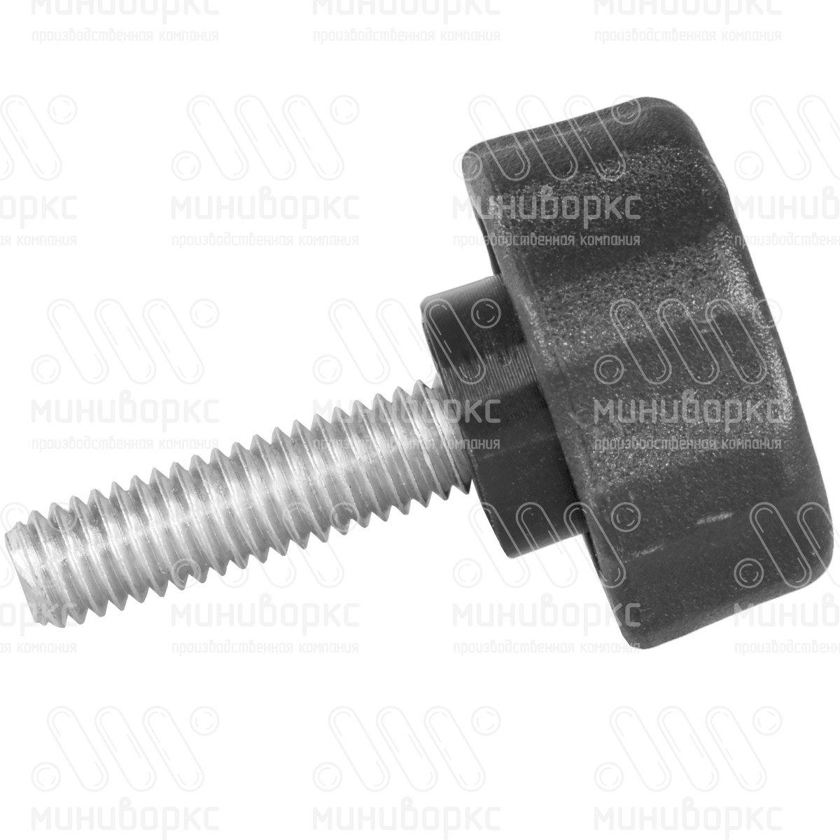 Фиксатор пластиковый с рукояткой m5x10 25 – Ф25М5-10ЧС | картинка 2