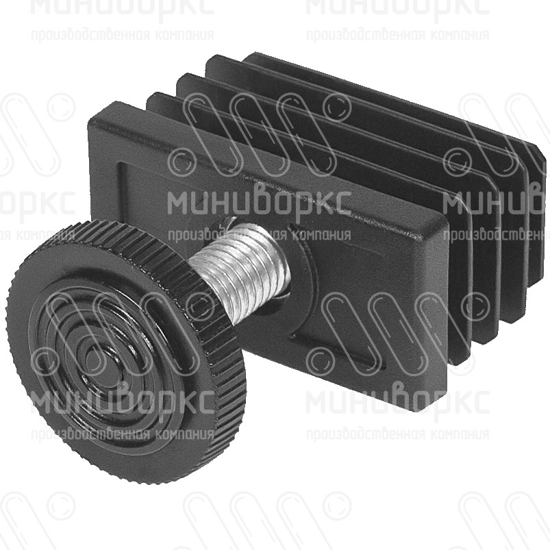 Комплекты прямоугольных заглушек с опорами 50x25 – 25-50M8.D32x50 | картинка 3